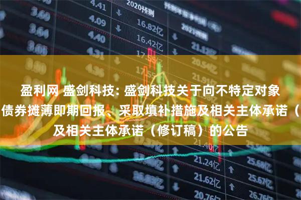 盈利网 盛剑科技: 盛剑科技关于向不特定对象发行可转换公司债券摊薄即期回报、采取填补措施及相关主体承诺（修订稿）的公告